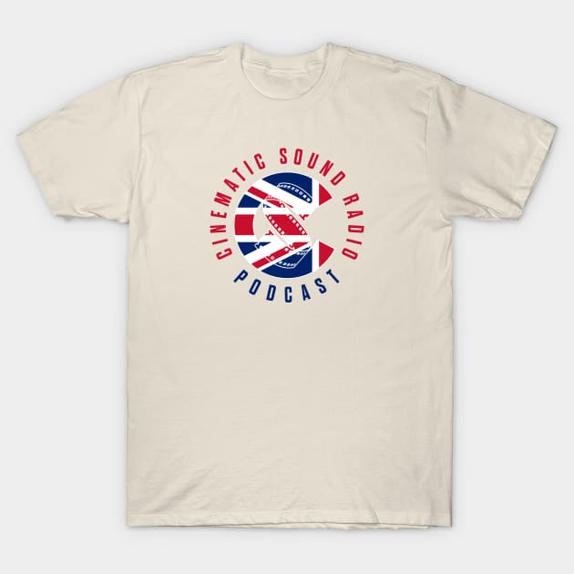 Cinematic Sound Radio Logo UK Edition T-Shirt by Cinematic Sound Radio